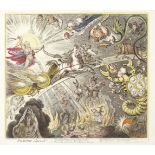 James Gillray (British, 1756-1815) Phaeton Alarm'd! Etching with hand-colouring, 1808, on wove, ...