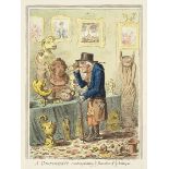 James Gillray (British, 1756-1815) A Cognocenti Contemplating Ye Beauties of Ye Antique Etching w...