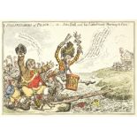 James Gillray (British, 1756-1815) Preliminaries of Peace! -or- John Bull and his Little Friends ...