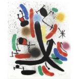 Joan Miró (Spanish, 1893-1983) One Plate, from 'Miró Lithographs I' Lithograph printed in colour...