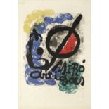 Joan Miró (Spanish, 1893-1983) Affiche pour l'Exposition Miró-Artigas Lithograph printed in colou...