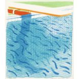 David Hockney R.A. (British, born 1937) David Hockney, Pool Made with Paper and Blue Ink for Book...