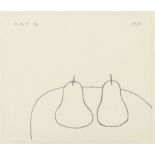 William Scott R.A. (British, 1913-1989) Linear Pears Lithograph printed in colours, 1974, on wove...
