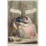 James Gillray (British, 1756-1815) The First Kiss This Ten Years! - or - The Meeting of Britannia...