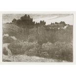 Robert Bevan (British, 1865-1925) On the Edge of Exmoor Lithograph printed in sepia, circa 1899, ...