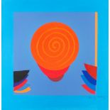 Sir Terry Frost RA (British, 1915-2003) Orange and Blue Space Screenprint in colours with acryli...
