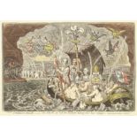 James Gillray (British, 1756-1815) Charon's Boat. -or- the Ghost's of 'all the Talents' taking th...