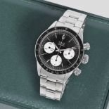 Rolex. A fine and rare stainless steel manual wind chronograph bracelet watch Cosmograph Daytona...