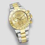 Rolex. A stainless steel and gold automatic calendar chronograph bracelet watch Cosmograph Dayton...