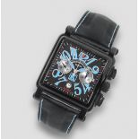 Franck Muller. A Limited Edition black DLC coated stainless steel automatic calendar chronograph ...