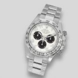 Rolex. An 18K white gold automatic chronograph bracelet watch Cosmograph Daytona, Ref: 116509H, ...