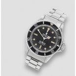 Rolex. A fine stainless steel automatic bracelet watch Oyster Perpetual Submariner, Ref: 5512/55...