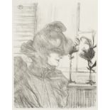 Henri de Toulouse-Lautrec (1864-1901) Le Margoin (Mademoiselle Louise Blouet) Lithograph, 1900, ...