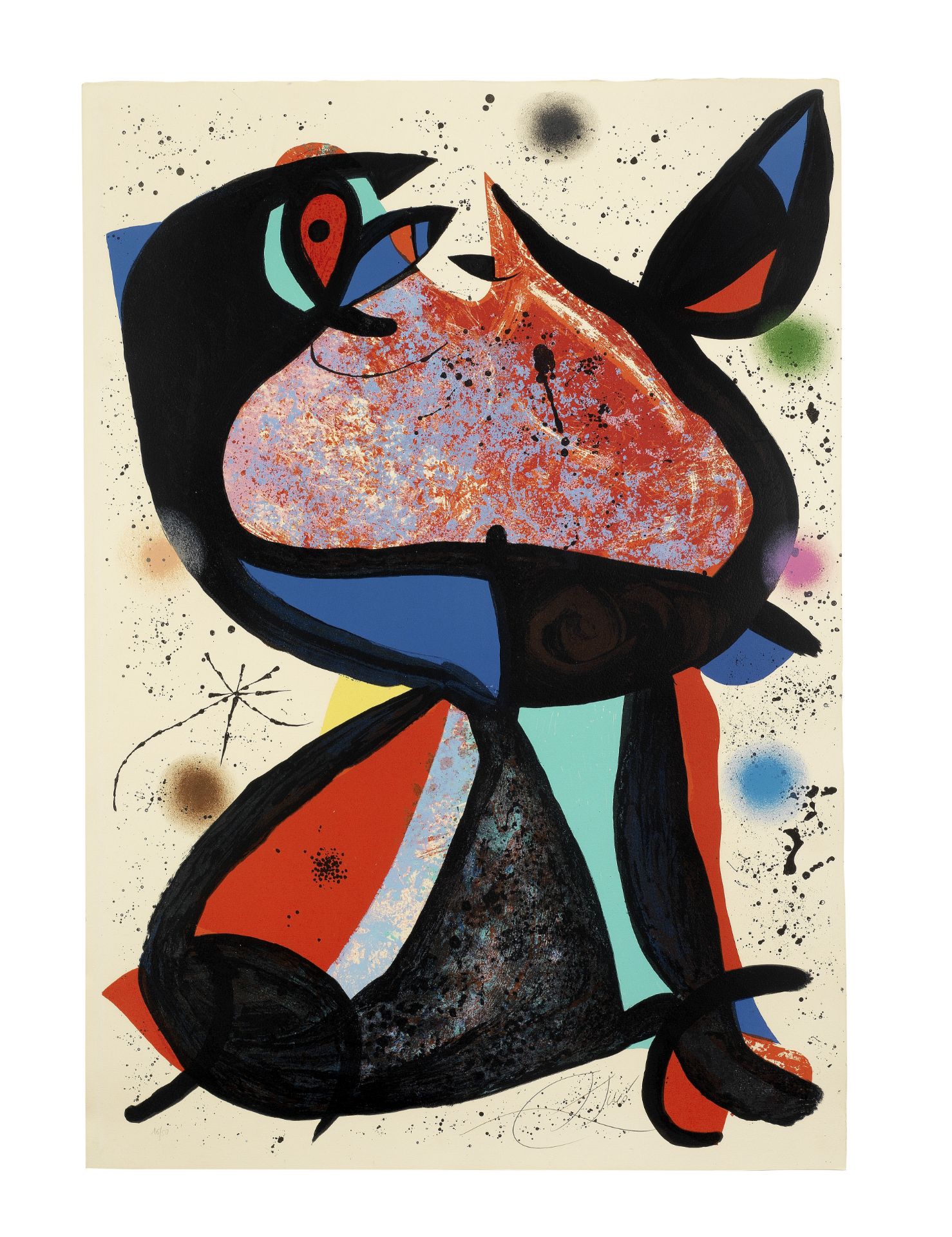 Joan Mir&#243; (1893-1983) Nestor Lithograph in colours, 1975, on wove paper, signed and numbered...