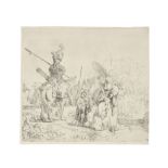 Rembrandt Harmensz van Rijn (1606-1669) The Baptism of the Eunuch Etching, 1641, on laid paper, w...