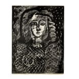 Pablo Picasso (1881-1973) Buste au Fond &#233;toil&#233; Lithograph, 1949, on cream Arches wove ...