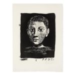 Pablo Picasso (1881-1973) T&#234;te de Jeune Gar&#231;on Lithograph, 1945, on Arches wove paper,...