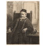 Rembrandt Harmensz van Rijn (1606-1669) Jan Lutma, Goldsmith Etching, engraving and drypoint, 165...