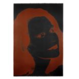 Andy Warhol (1928-1987) Suzie Frankfurt Screenprint in red, circa 1980, on Arches Cover Black pap...