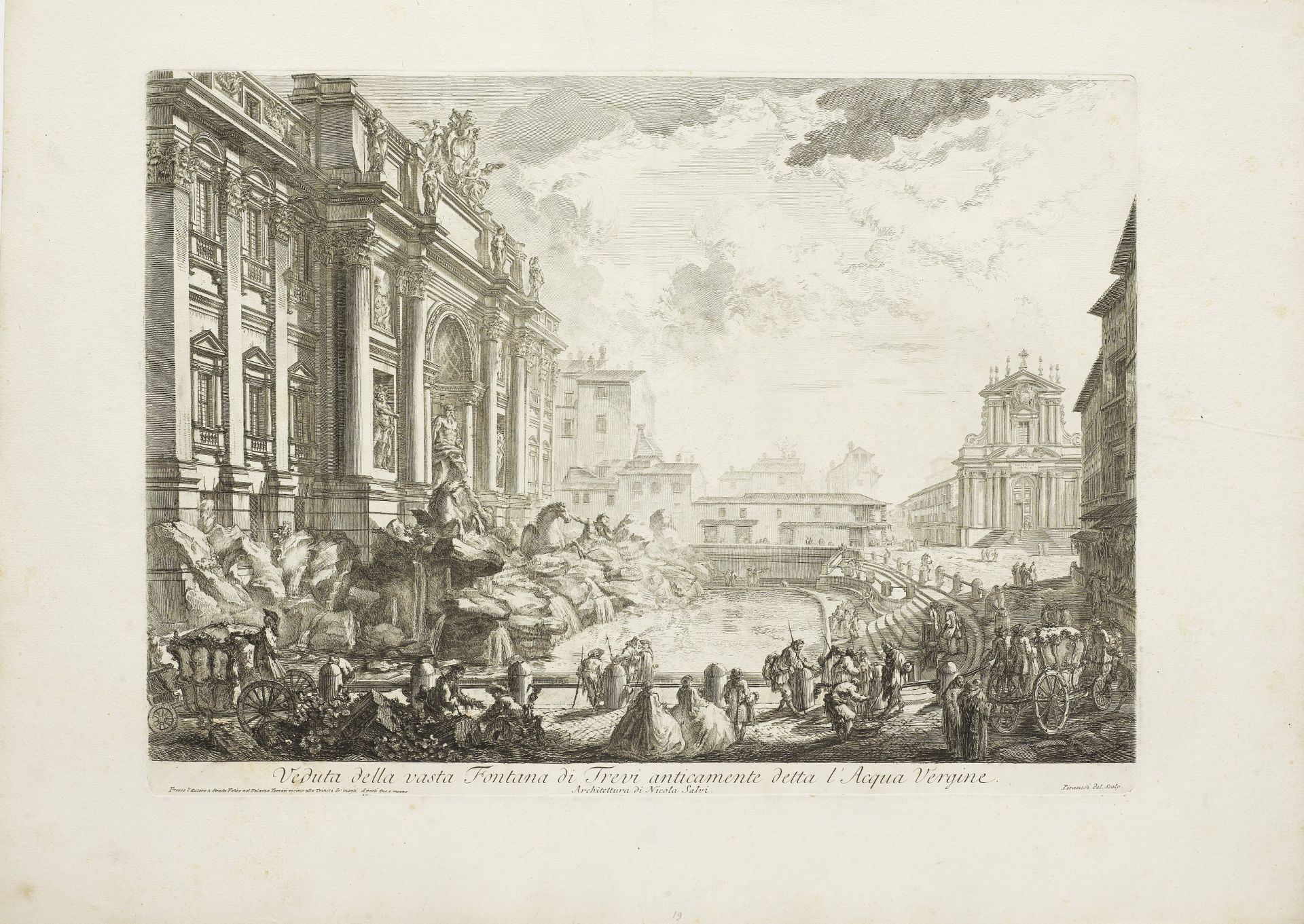 Giovanni Battista Piranesi (1720-1778) Six Plates, from: Vedute di Roma Veduta del Castello dell'...