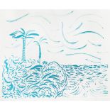 David Hockney (born 1937) Green Bora Bora Lithograph in colours, 1979, on Rives BFK wove paper, s...