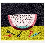 Yayoi Kusama (born 1929) Watermelon Screenprint in colours, 1986, on wove paper, signed, dated an...