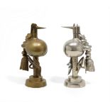 Wifredo Lam (1902-1982) Oiseau de Feu; Oiseau de Fer Two brass multiples, one polished and one c...