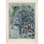 Marc Chagall (1887-1985) Le Paradis bleu Lithograph in colours, 1970, on Arches wove paper, sign...