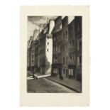 Christopher Richard Wynne Nevinson A.R.A (1889-1946) Quartier Latin Drypoint, 1922, on cream F.J....