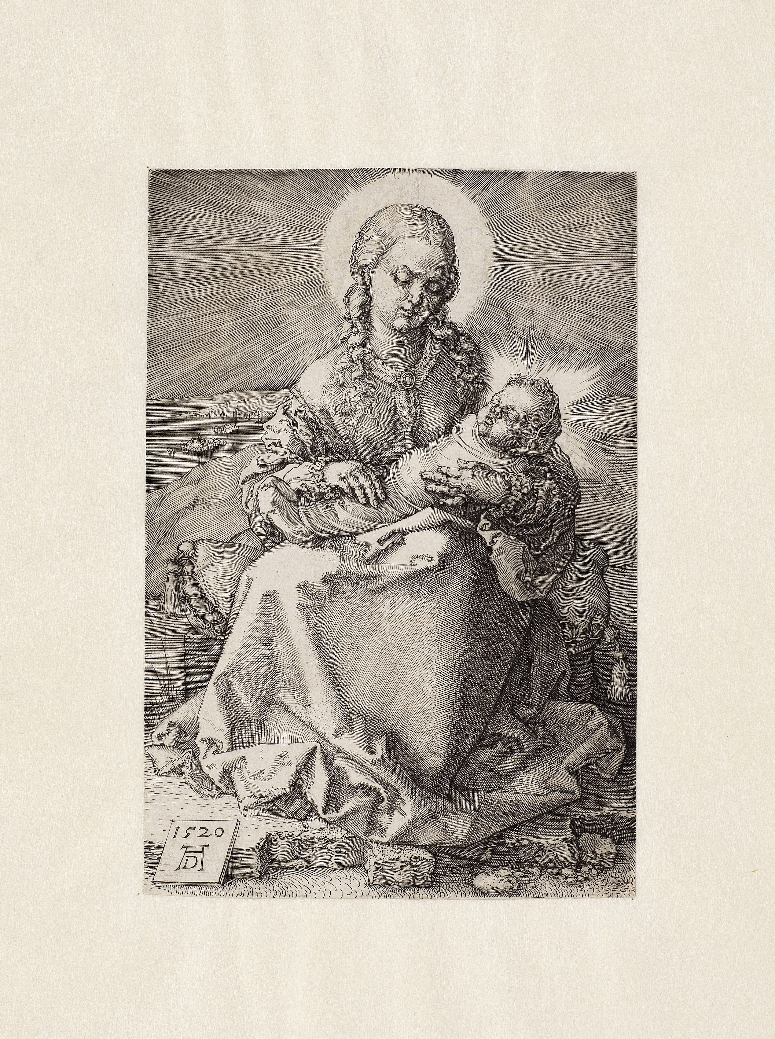 Albrecht D&#252;rer (1471-1528) The Virgin with the swaddled Child Engraving, 1520, on laid paper...