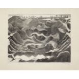 Paul Nash (1889-1946) Mine Crater, Hill 60 Lithograph, 1917, on Antique deluxe laid paper, signed...