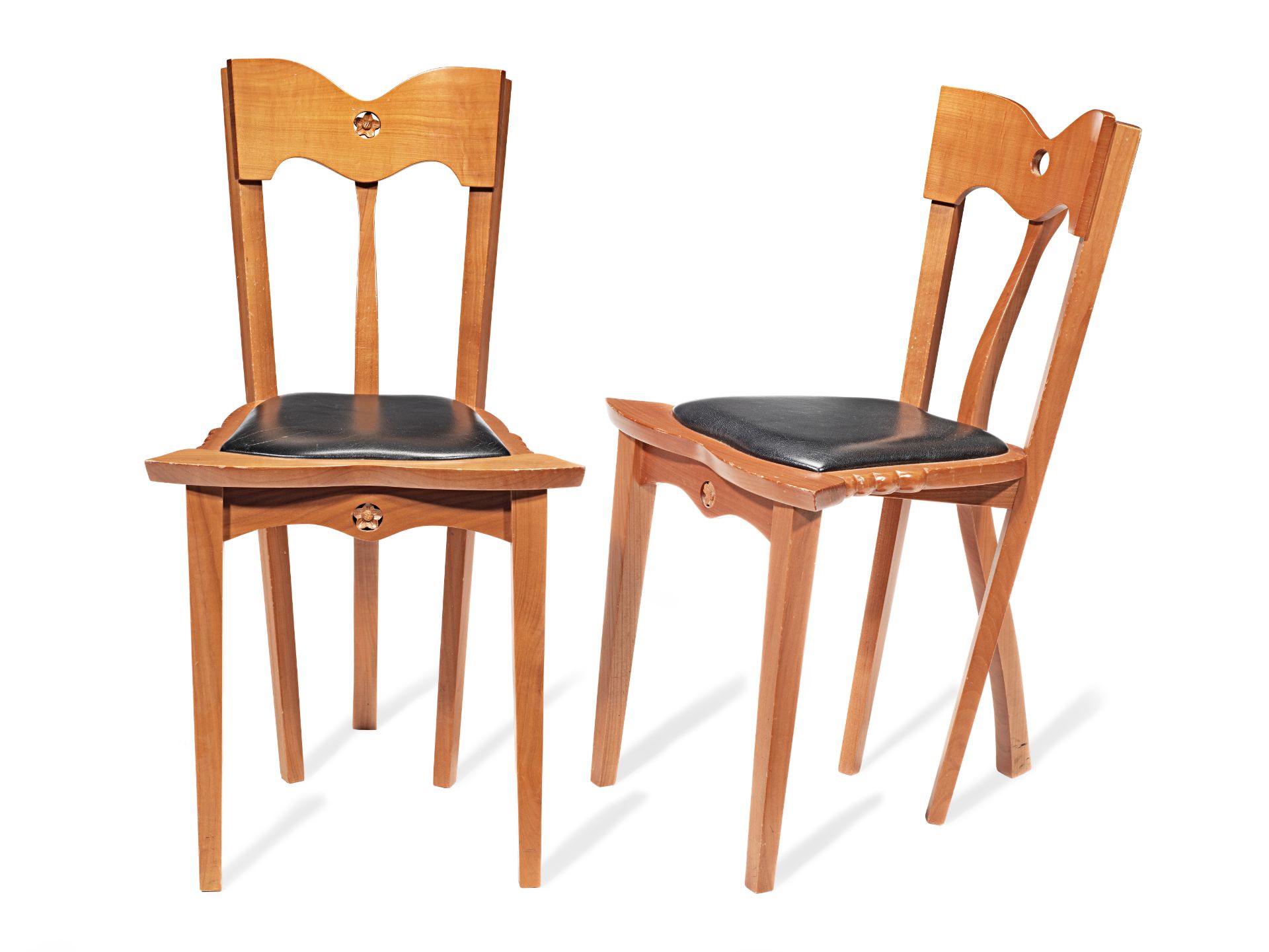 Bo&#345;ek Šípek Pair of 'Dora' side chairs, 1992