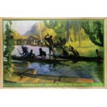 GERALD SPENCER PRYSE (1881-1956) MAHOGANY RAFTS ON THE OLUWE, The Empire Marketing board