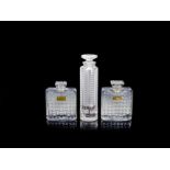 René Lalique Three perfume bottles - 'Chypre Houbigant', 'Rose Houbignat' and 'Tzigane' designed...