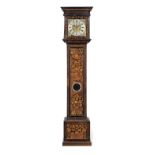 A late 17th century walnut marquetry inlaid longcase clock Jeremiah Johnson in Exchange Alley