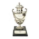 A BARC Brooklands 'Easter Private Competitors Handicap' 1st Prize sterling silver trophy, awarded...