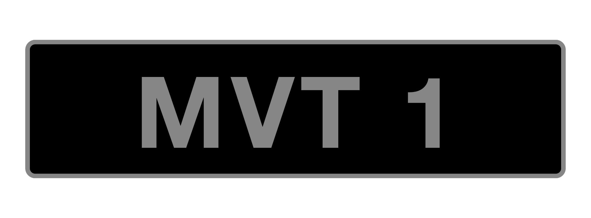 UK Vehicle Registration Number 'MVT 1',