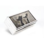 A Sterling Silver Rolls-Royce Cigarette Box, Christmas 1928,