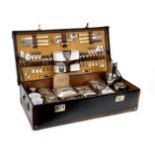 A cased picnic set for six persons by G W Scott & Sons, circa 1909,