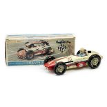 A rare boxed 'Champion Racer Indianapolis Special' friction-powered tin-plate toy by Yonezawa, Ja...