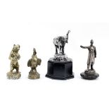 Four bronze mascots by Antoine Bofill (Spanish, 1875-post 1930), ((4))