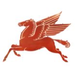 A rare Mobiloil 'Pegasus' garage wall sign, American,