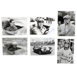 Six driver signed photographs, ((6))