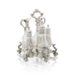 A monumental Victorian silver Warwick cruet Edward, Edward Jnr., John & William Barnard, London 1838