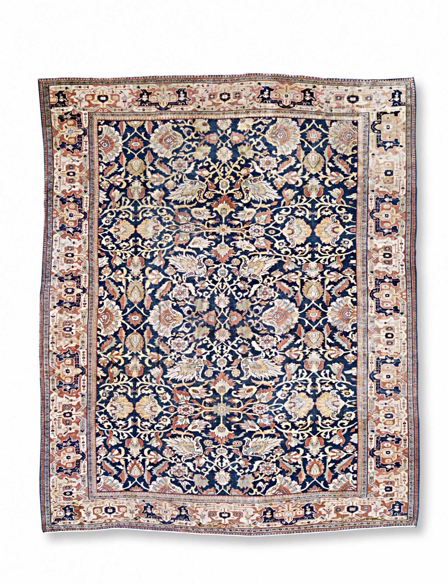 A very large Mahal carpet North West Persia 638cm x 533cm