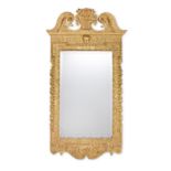 A George II giltwood and gilt gesso mirror