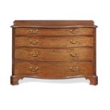 A George III mahogany serpentine commode attributed to Thomas Chippendale (1718-1779)