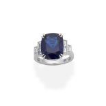 SAPPHIRE AND DIAMOND RING