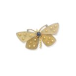 CARTIER: A GEMSET MOTH BROOCH