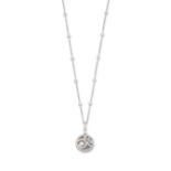 GRAFF: 'DIAMOND ON DIAMOND' PENDANT NECKLACE